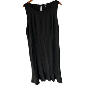 Torrid Black Ponte Trumpet Midi Sleeveless Dress Plus Size 3X Stretch Elegant